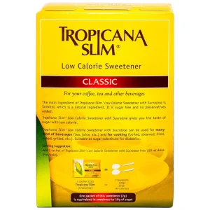 Đường bắp ăn kiêng Tropicana Slim Classic cho người tiểu đường (50 gói x 2g)