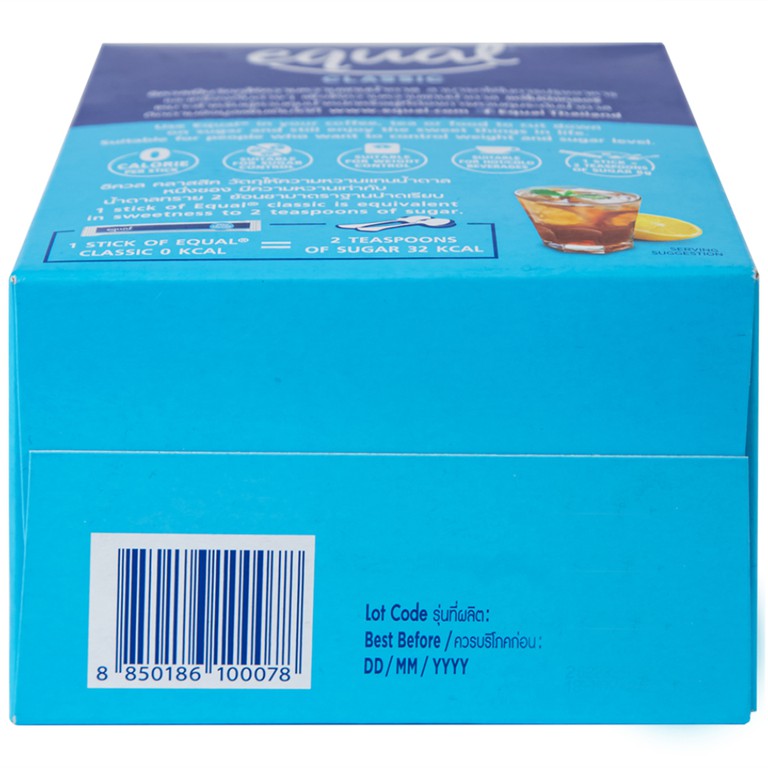 Đường ăn kiêng Equal Classic Zero Calorie Sweetener (100 gói x 1g)
