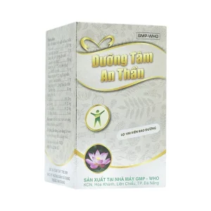 Thuốc Dưỡng Tâm An Thần Danapha điều trị mất ngủ do lo âu, làm việc quá sức (100 viên)