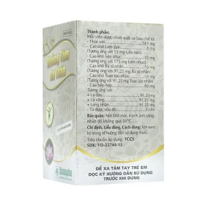 Thuốc Dưỡng Tâm An Thần Danapha điều trị mất ngủ do lo âu, làm việc quá sức (100 viên)