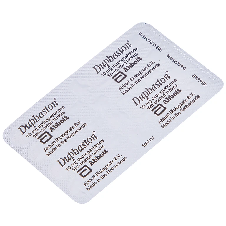 Thuốc Duphaston Abbott điều hòa kinh nguyệt, lạc nội mạc tử cung (1 vỉ x 20 viên)