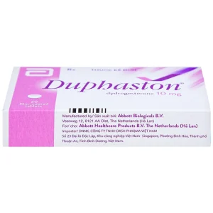 Thuốc Duphaston Abbott điều hòa kinh nguyệt, lạc nội mạc tử cung (1 vỉ x 20 viên)