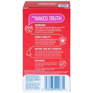 Bao cao su Durex Fetherlite Ultima siêu mỏng dùng tránh thai và các bệnh lây nhiễm (12 cái)