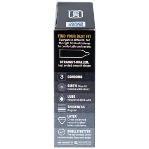 Bao cao su Durex Kingtex ôm sát, vừa vặn (49mm - 3 cái)