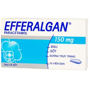 Thuốc đạn Efferalgan 150mg UPSA SAS giảm đau, hạ sốt (2 vỉ x 5 viên)
