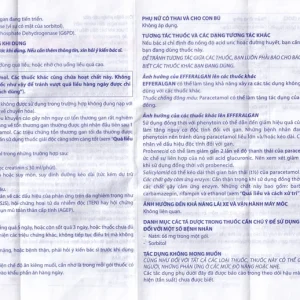 Bột sủi Efferalgan 80mg UPSA SAS giảm đau, hạ sốt (12 gói)