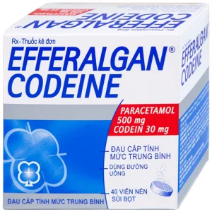 Viên sủi Efferalgan Codeine giảm đau cấp tính mức độ trung bình (10 vỉ x 4 viên)