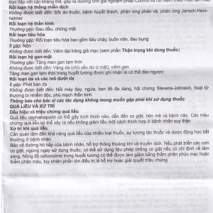 Thuốc Efodyl 500mg điều trị nhiễm khuẩn đường (2 vỉ x 10 viên)