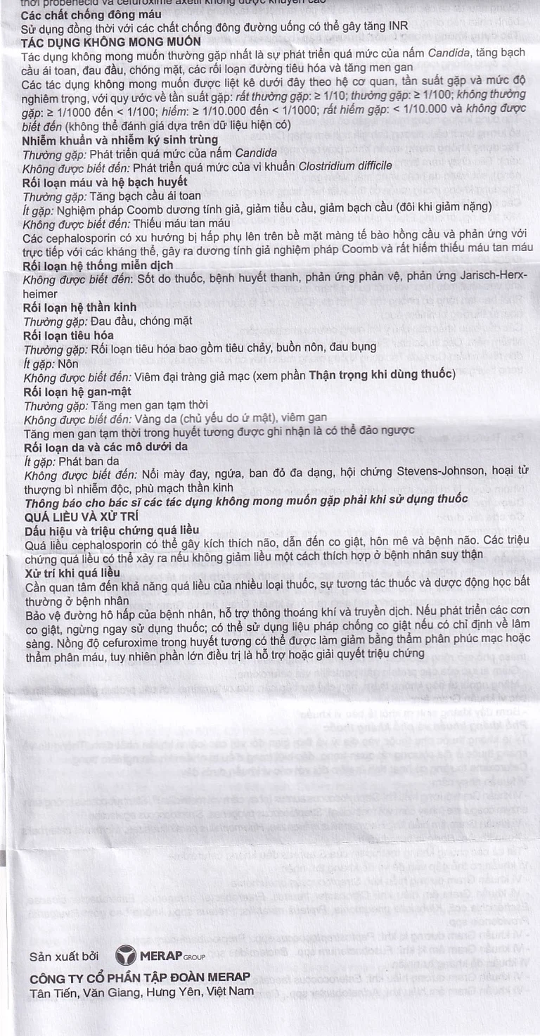 Thuốc Efodyl 500mg điều trị nhiễm khuẩn đường (2 vỉ x 10 viên)