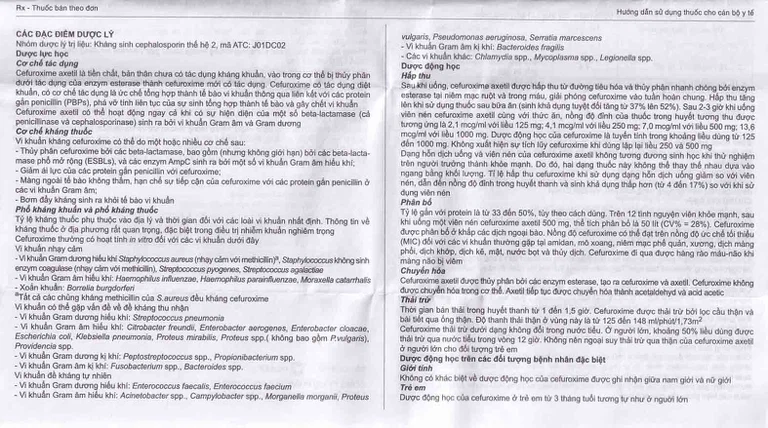 Thuốc Efodyl 500mg điều trị nhiễm khuẩn đường (2 vỉ x 10 viên)