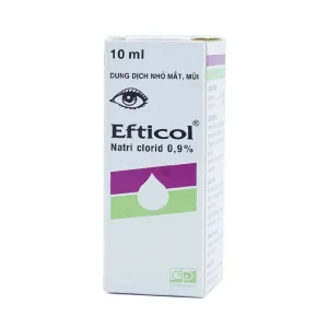 Thuốc Efticol Natri Clorid 0.9% Dược 3-2 dùng trong trường hợp rửa mắt, mũi (10ml)