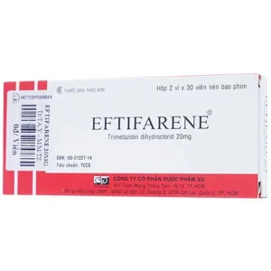 Thuốc Eftifarene Dược 3-2 hỗ trợ điều trị đau thắt ngực ổn định (2 vỉ x 30 viên)