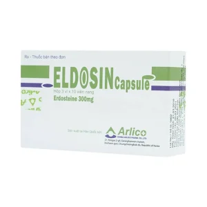 Thuốc Eldosin Capsule Arlico loãng đờm trong bệnh hô hấp cấp và mạn tính (3 vỉ x 10 viên)