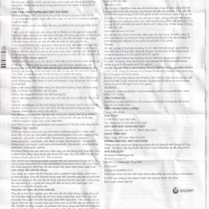 Thuốc Emla 5% Aspen gây tê bề mặt da (5 tuýp x 5g)