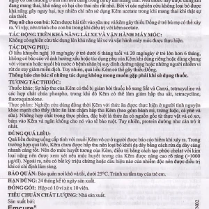 Thuốc Emzinc Emcure bổ sung kẽm, trị tiêu chảy (10 vỉ x 10 viên)