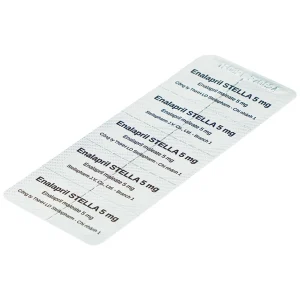 Thuốc Enalapril Stella 5mg điều trị tăng huyết áp, suy tim sung huyết (3 vỉ x 10 viên)