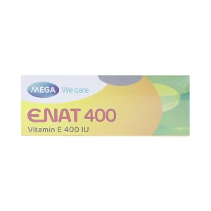 Thuốc Enat 400 MEGA We care điều trị và dự phòng tình trạng thiếu Vitamin E (3 vỉ x 10 viên)