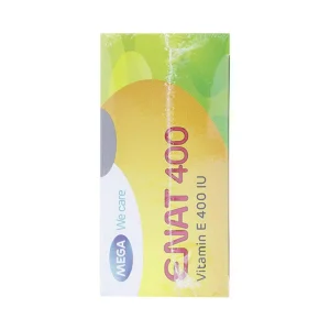 Thuốc Enat 400 MEGA We care điều trị và dự phòng tình trạng thiếu Vitamin E (3 vỉ x 10 viên)
