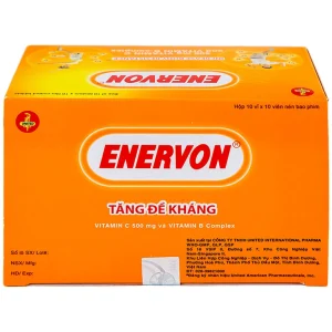 Thuốc Enervon United điều trị thiếu Vitamin C và B (10 vỉ x 10 viên)