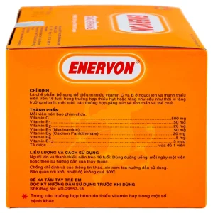Thuốc Enervon United điều trị thiếu Vitamin C và B (10 vỉ x 10 viên)