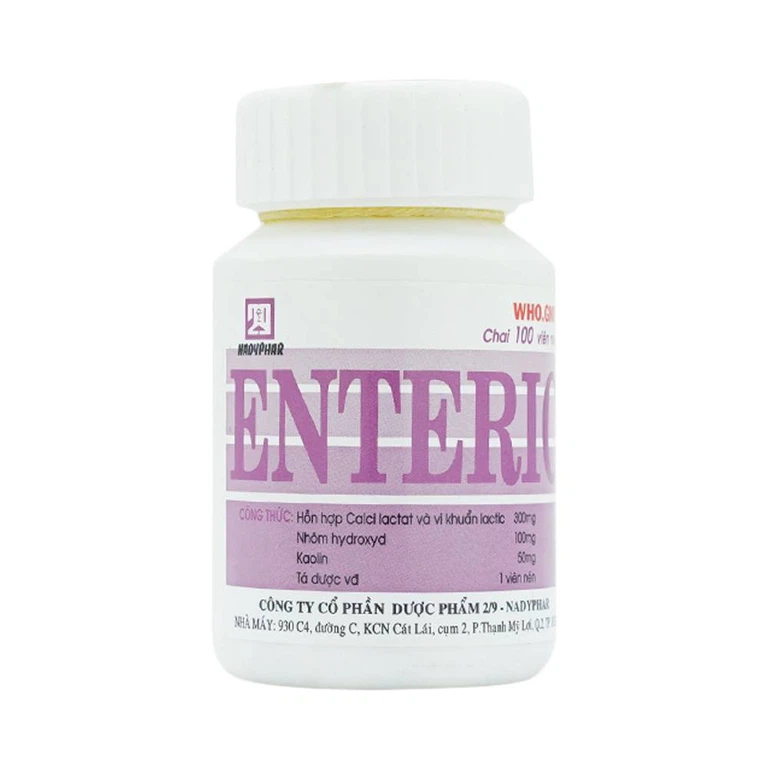 Thuốc Enteric Nadyphar hỗ trợ điều trị viêm ruột cấp tính và mãn tính (100 viên)