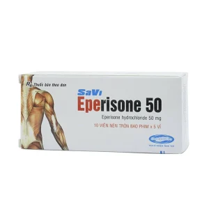 Thuốc Eperisone 50 cải thiện các triệu chứng tăng trương lực cơ (5 vỉ x 10 viên)