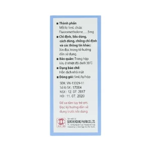 Thuốc tra mắt Eporon điều trị viêm mí mắt, viêm kết mạc (5ml)