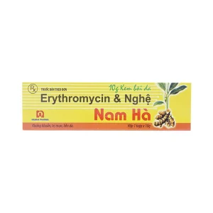 Kem bôi da Erythromycin & Nghệ Nam Hà điều trị mụn nhọt, trứng cá (10g)