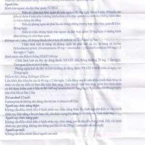 Thuốc Esapbe 40 Sterling Healthcare điều trị trào ngược dạ dày thực quản (3 vỉ x 10 viên)