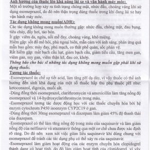 Thuốc Esomeprazol 20-US điều trị trào ngược dạ dày (3 vỉ x 10 viên)