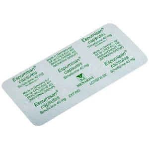 Thuốc Espumisan điều trị các triệu chứng đầy hơi, chướng bụng (2 vỉ x 25 viên)