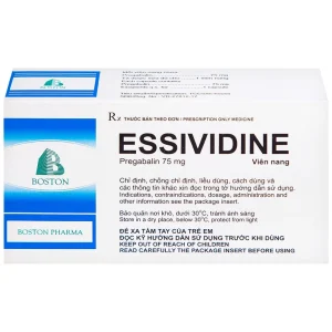 Thuốc Essividine Boston điều trị động kinh và giảm đau do thần kinh (4 vỉ x 14 viên)