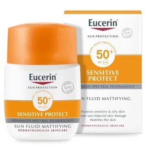 Kem chống nắng mặt Eucerin Sun Fluid Mattifying SPF50+ không nhờn rít dành cho mọi loại da (50ml)