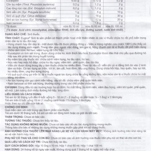 Siro Eugica DHG hỗ trợ điều trị ho, long đờm (60ml)