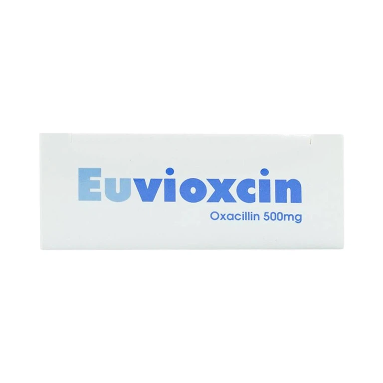 Thuốc Euvioxcin 500mg Hà Tây điều trị nhiễm khuẩn đường hô hấp (2 vỉ x 10 viên)