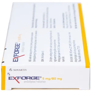 Thuốc Exforge 5mg/80mg Novartis điều trị tăng huyết áp vô căn (2 vỉ x 14 viên)