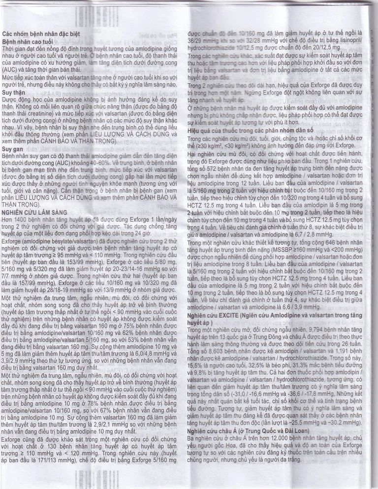 Thuốc Exforge 5mg/80mg Novartis điều trị tăng huyết áp vô căn (2 vỉ x 14 viên)