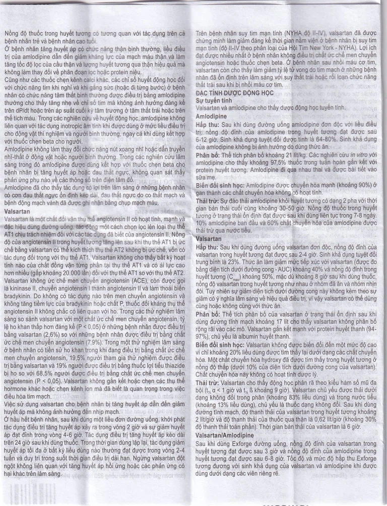 Thuốc Exforge 5mg/80mg Novartis điều trị tăng huyết áp vô căn (2 vỉ x 14 viên)