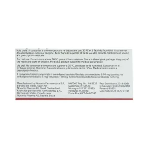 Thuốc Exforge HCT 5mg/160mg/12.5mg Novartis điều trị tăng huyết áp vô căn (4 vỉ x 7 viên)