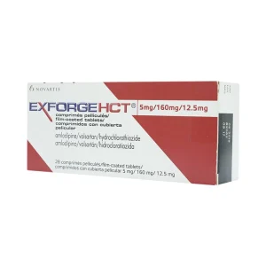 Thuốc Exforge HCT 5mg/160mg/12.5mg Novartis điều trị tăng huyết áp vô căn (4 vỉ x 7 viên)
