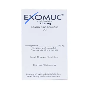Cốm Exomuc Bouchara điều trị rối loạn chất tiết phế quản (30 gói)