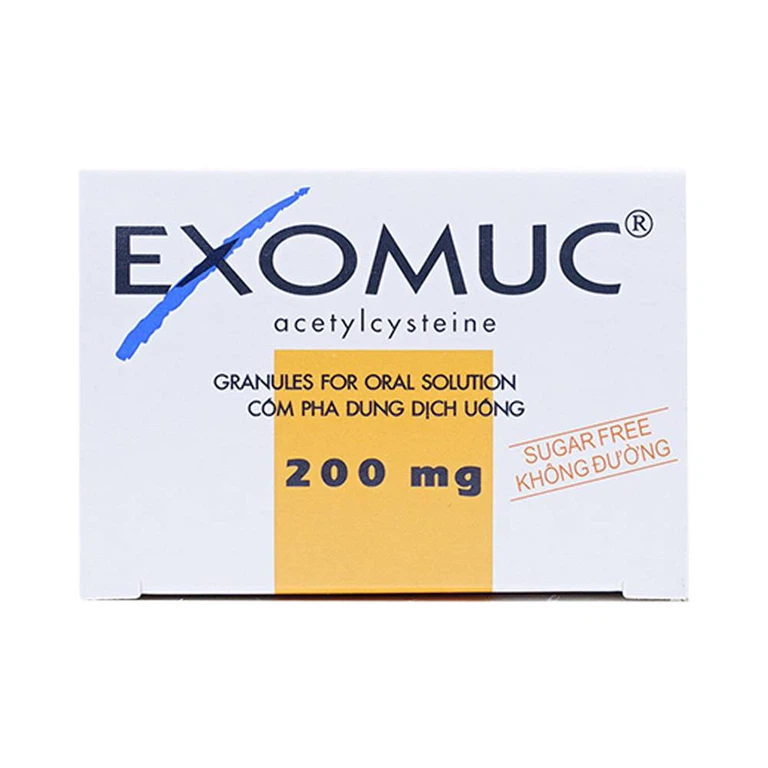 Cốm Exomuc Bouchara điều trị rối loạn chất tiết phế quản (30 gói)