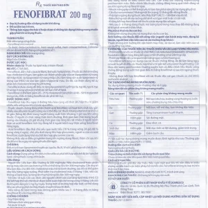 Thuốc Fenofibrate 200mg Domesco điều trị rối loạn lipoprotein huyết (3 vỉ x 10 viên)