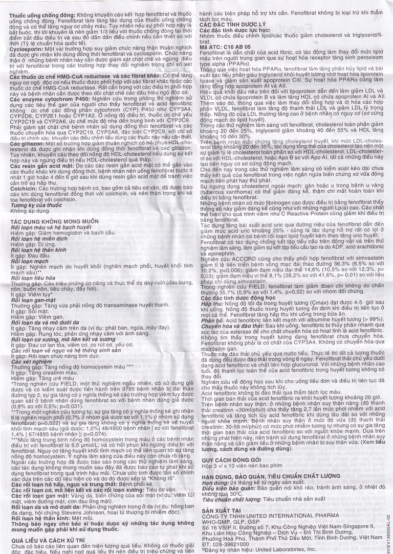 Thuốc Fenoflex 160mg United điều trị tăng triglycerid máu nặng (3 vỉ x 10 viên)