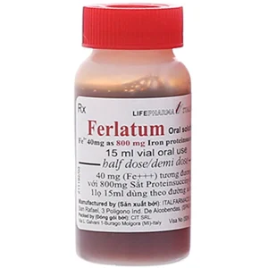 Dung dịch Ferlatum Italfarmaco điều trị thiếu sắt (10 chai x 15ml)