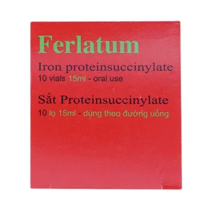 Dung dịch Ferlatum Italfarmaco điều trị thiếu sắt (10 chai x 15ml)