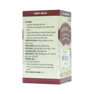 Thuốc Fitogra-f điều trị suy giảm hoạt động tình dục, suy nhược cơ thể (40 viên)