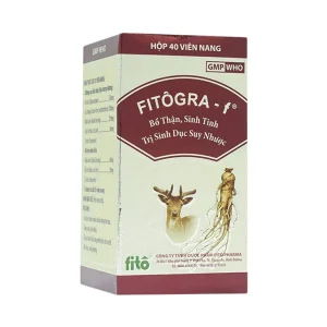 Thuốc Fitogra-f điều trị suy giảm hoạt động tình dục, suy nhược cơ thể (40 viên)