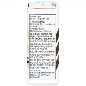 Thuốc nhỏ mắt Flarex Alcon điều trị viêm không nhiễm khuẩn (5ml)