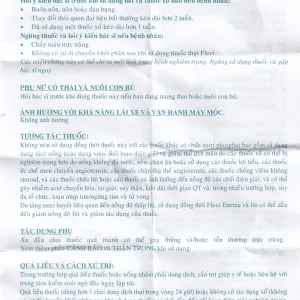 Dung dịch thụt trực tràng Fleet Enema giảm chứng táo bón không thường xuyên (133ml)